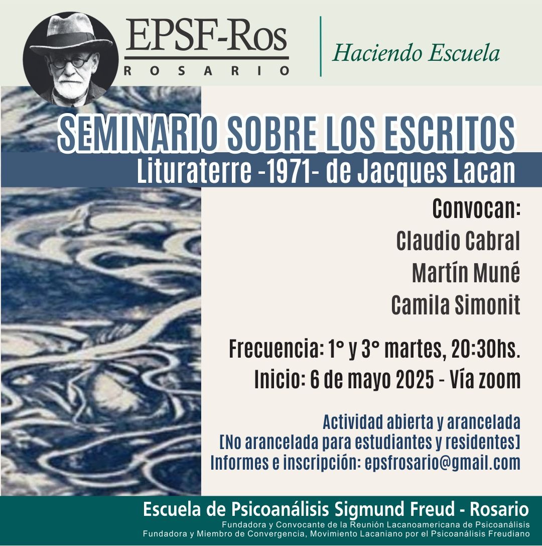 Lee más sobre el artículo Seminario sobre los escritos: Lituraterre (1971) J. Lacan